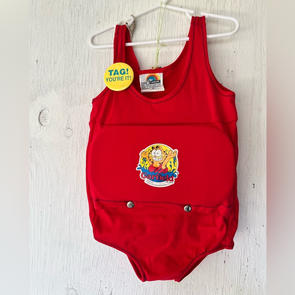 Vintage Garfield Swimmer Suit